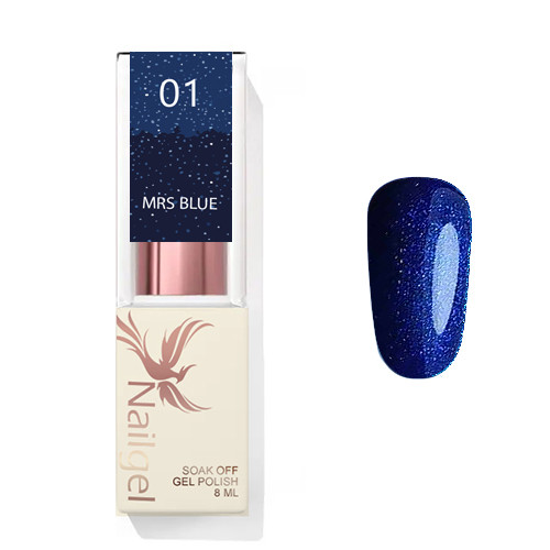 Mrs  Blue 01 - lac de gel 8 Ml