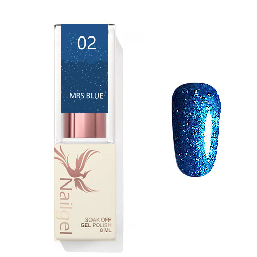 Mrs  Blue 02 - lac de gel 8 Ml