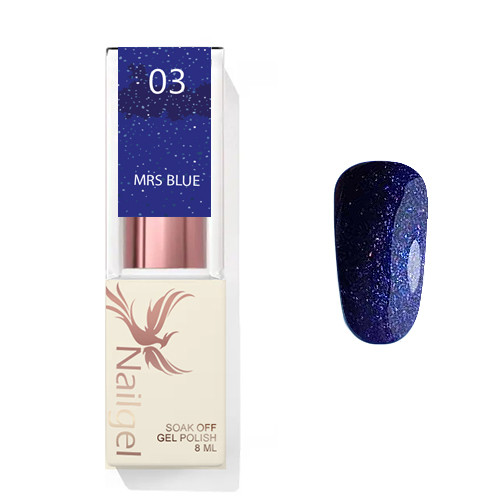 Mrs  Blue 03 - lac de gel 8 Ml