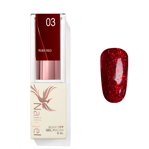 Ruby Red  003  - lac de gel 8 Ml